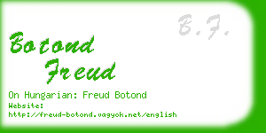 botond freud business card